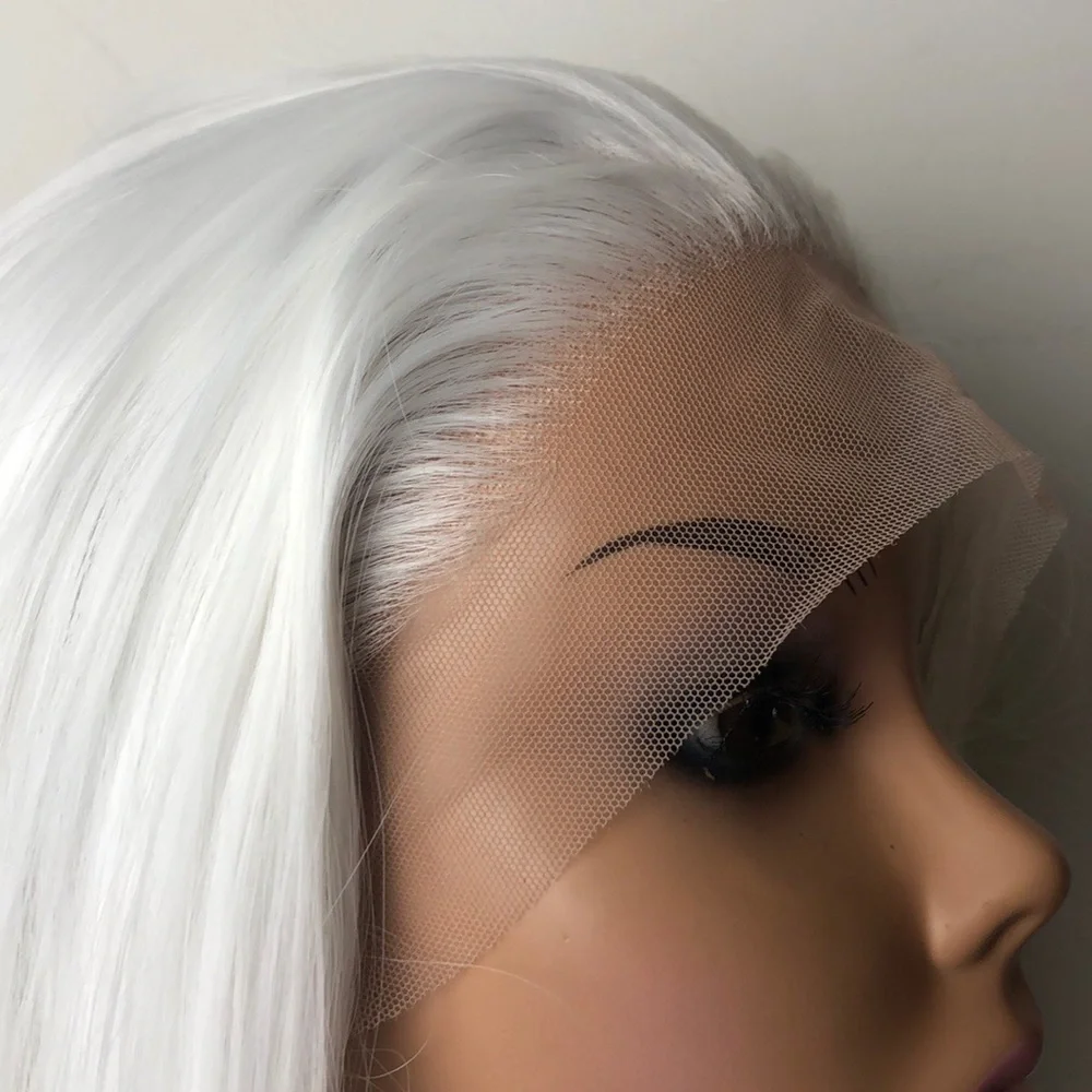 - 22” JES SNOW WHITE STRAIGHT LACE FRONT WIG *NEW*